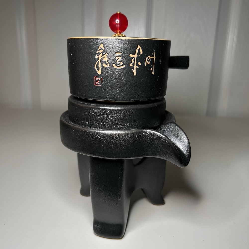 Chinese Gongfu Tea Pot‎ Service Automatic Stone-Mill Design
